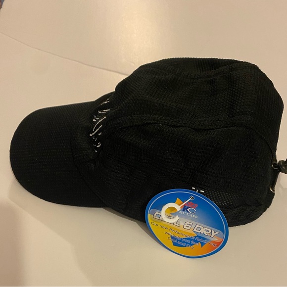 NWT Black C'est La Vie Martha Vineyard Coo Dry Head Shots By K.C Caps - Picture 3 of 12